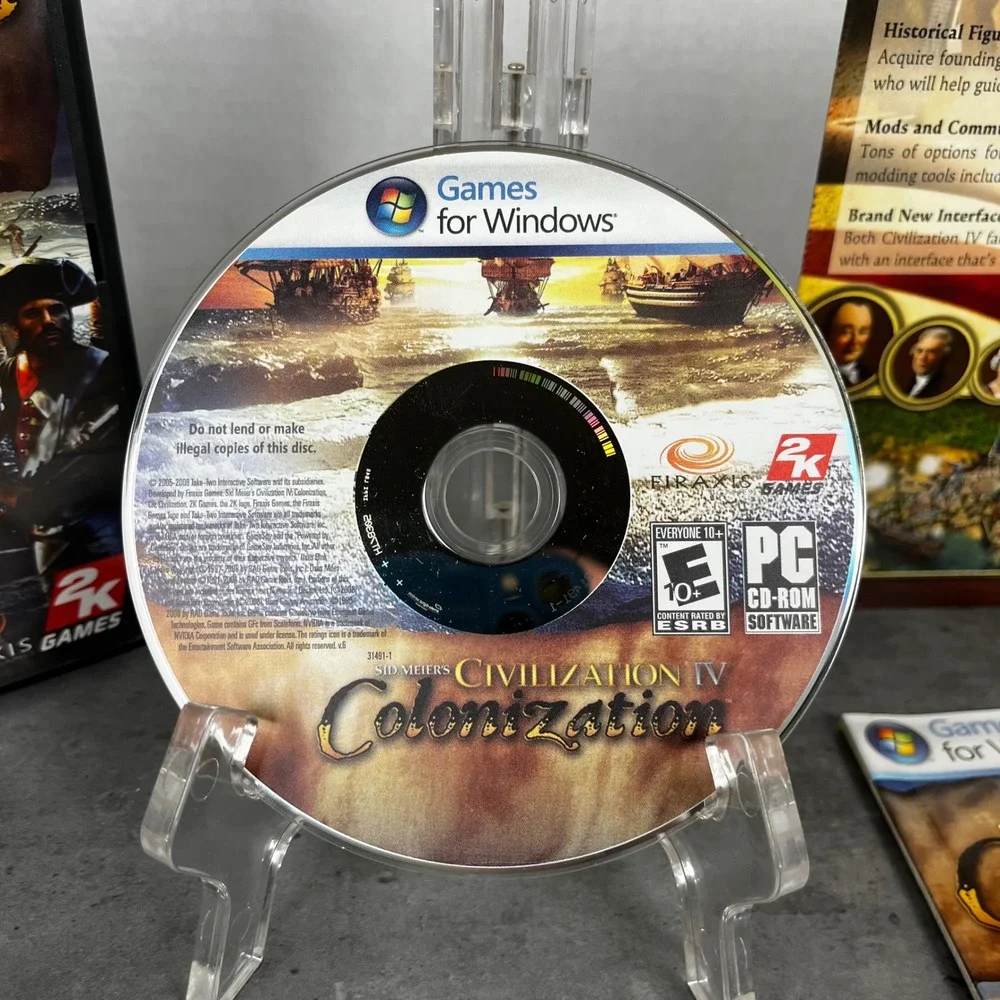 Sid Meiers Civilization IV Colonization PC Windows Game CIB with Slipcover 2008‎